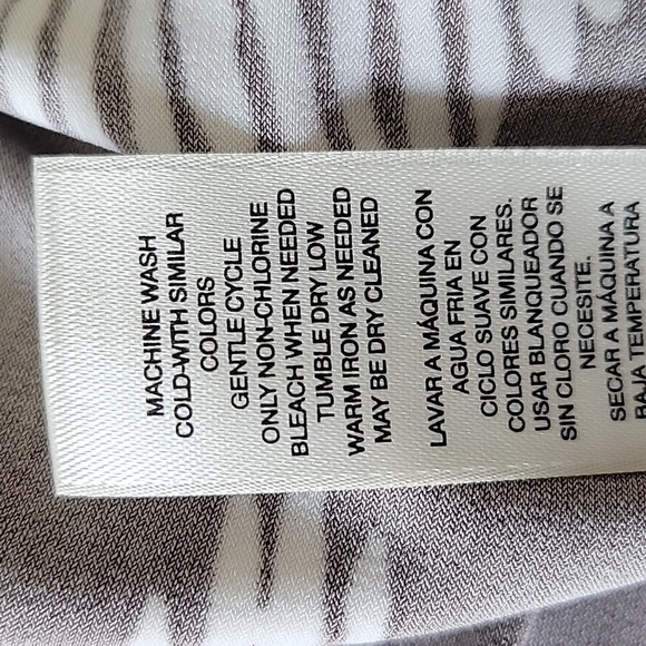 Chico's Brown White Tribal Print Sleeveless Maxi Dress Size 4/Small - Picture 7 of 7